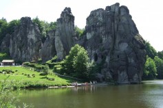 Blick auf die Externsteine